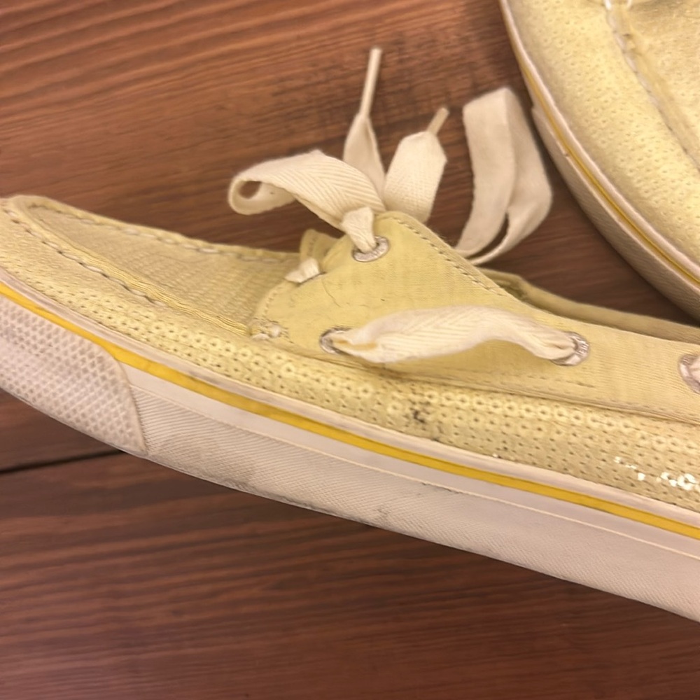 Yellow sequins sperrys - Picture 7 of 12